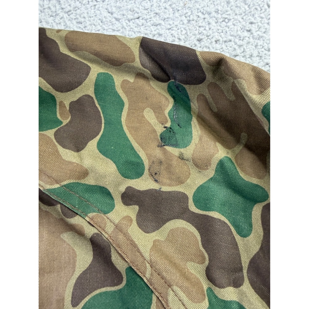 VTG Woolrich Frogskin Camo Hunting Jacket Thinsulate Hooded Made In USA Mens L - Picture 5 of 16